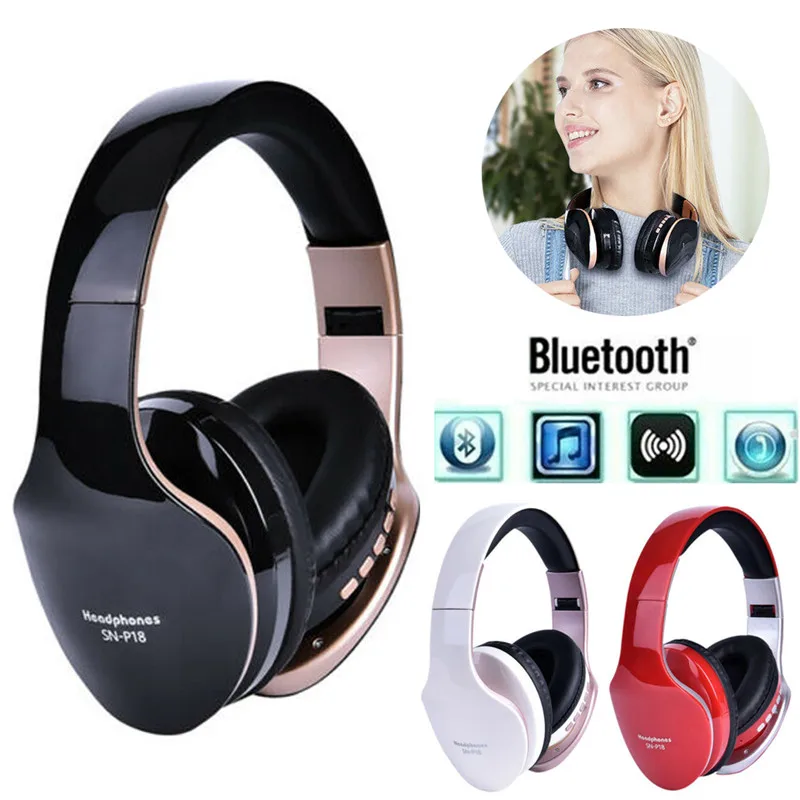 3 цвета Bluetooth 5,0 гарнитура складные наушники супер бас стерео накладные наушники