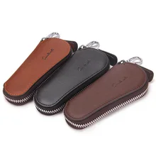 Чехол-кошелек для ключей Carteira из натуральной кожи на молнии