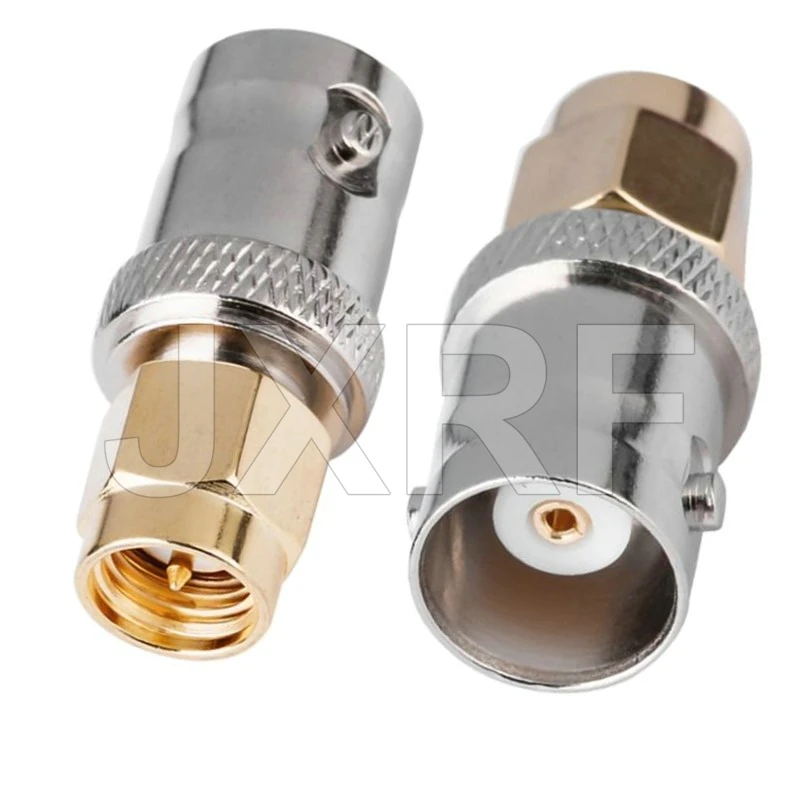 2PCS SMA Male Female to BNC Male Female adapter For Wireless LAN Devices, Coaxial cable, WiFi, Ham or Handheld Radios,