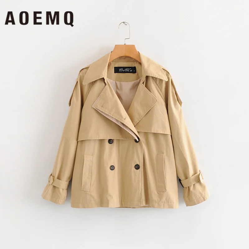 

AOEMQ Fashion Jackets Khaki Adults Punk Club Military Uniform Jackets Fall Season Outwear Turn-down Collar Jackets Clothing