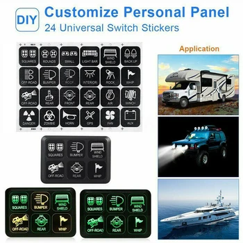 

Kit Circuit Control System 6 Gang Switch Panel LED Work Light Electronic