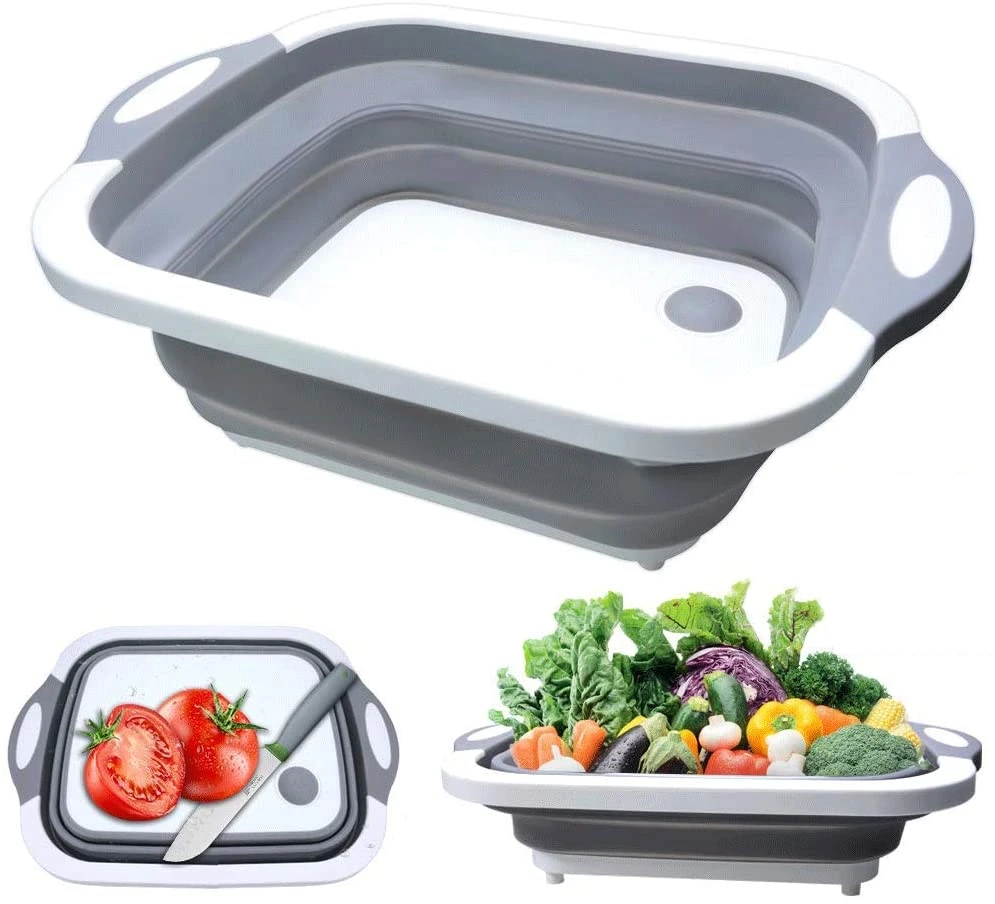 Folding Wash Basin Portable Sink Foot Bucket Plastic Foldable Basin Travel Outdoor Camp