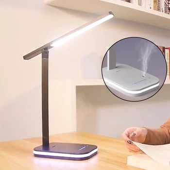 

USB with Aromatherapy Eye-Care Reading Light Adjustable Book Lamp Flashlight Portable Flexible LED Clip Booklight Study Torch