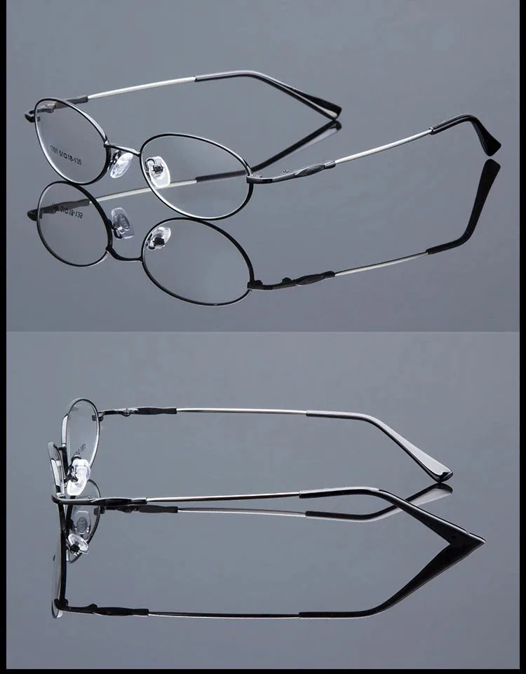 Feishini, узкая овальная оправа для очков, Женские Крошечные оптические очки, оправа для мужчин, оправа для очков, металлическая оправа, прозрачные очки, модные