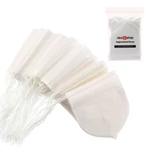 100 шт./лот пустые чайные пакетики деревянного цвета 9,5x8,3 см Популярные здоровые струнные чайные заварочные пакетики с тепловым уплотнением, фильтровальная бумага, травяной листовой чай в пакетиках