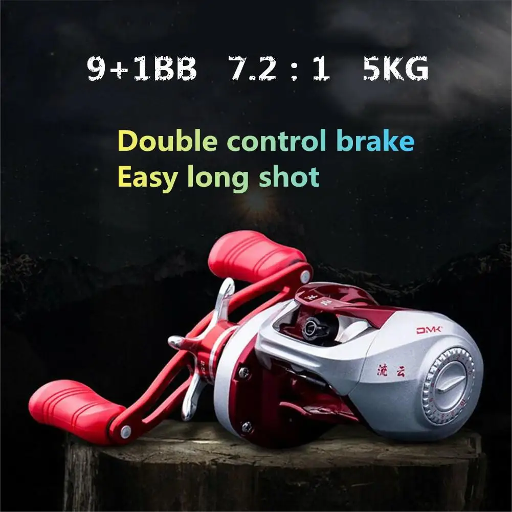 Baitcasing катушка Металл 9+ 1BB подшипники из нержавеющей стали рыболовное колесо