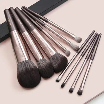 

10Pcs Makeup Brush Set For Foundation Powder Blush Eyeshadow Lip Make Up Brush Cosmetics Beauty Tools #