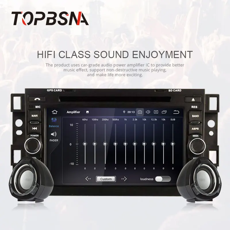 Discount TOPBSNA Android 9.0 Car DVD Player For Chevrolet Aveo Epica Captiva Spark Optra Tosca Kalos Matiz GPS Stereo 2 Din Car Radio RDS 2