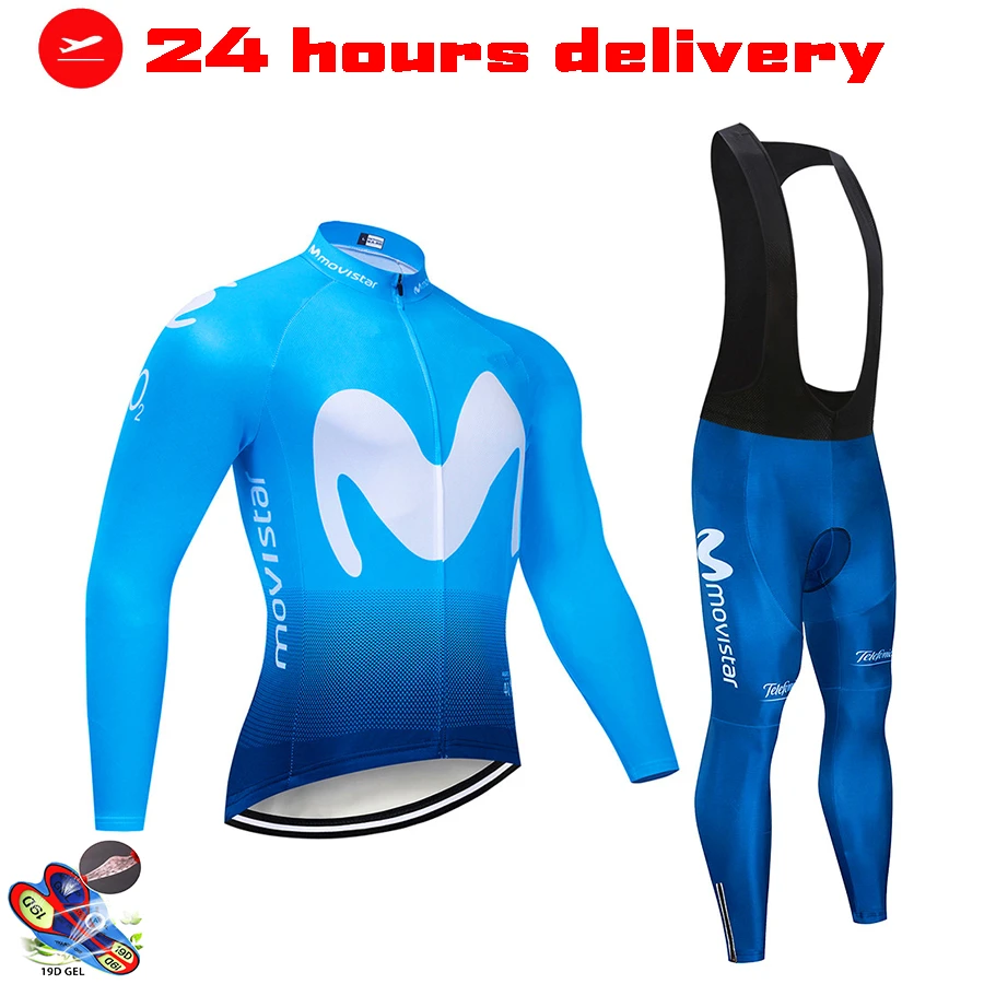 Movistar 2021 equipo de Ciclismo de manga Camisetas Ropa Ciclismo Maillot Ropa transpirable Mtb ropas Ciclismo|Conjuntos de ciclismo| - AliExpress