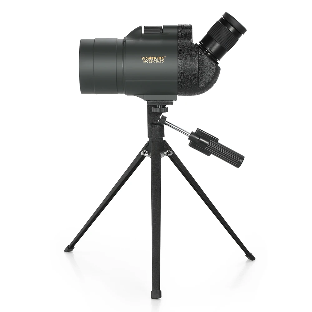 Visionking 25-75x70 Анти-туман телескоп водонепроницаемый угловой Зрительная труба Bak4 призма Монокуляр для наблюдения за птицами путешествия охота