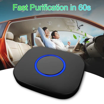 

New Smart Car Indoor Desktop Office Air Purifier Portable Negative Ion Generator Low Noise Air Freshener Effective Antibacterial