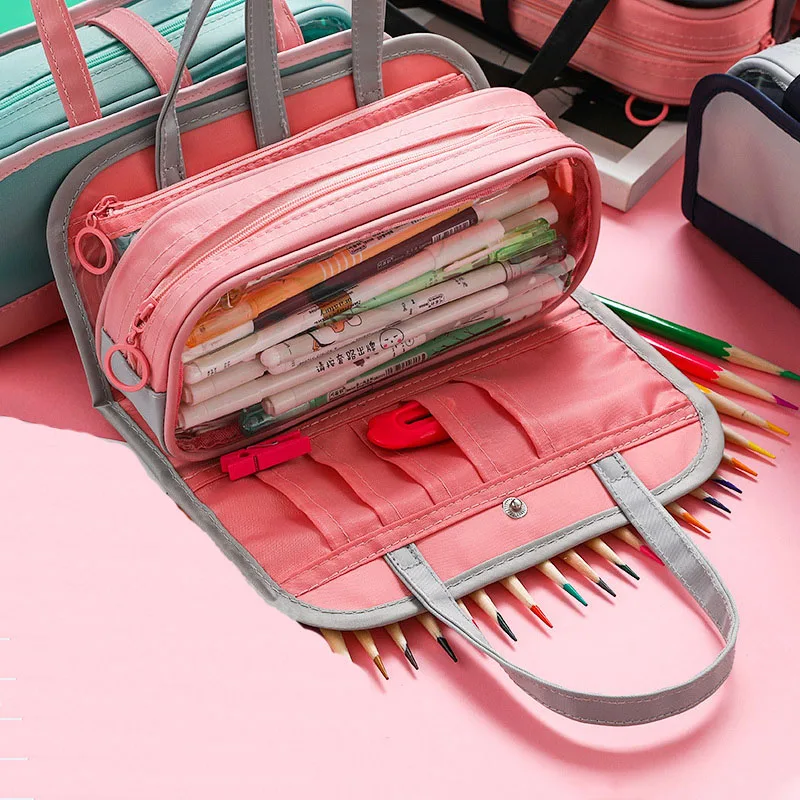 Подходит для детей с артистическим Ёмкость школьный Карандаш Чехол девочек