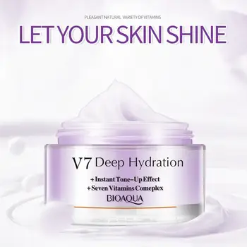 

Moisturizing Day Face Cream Vitamins Whitening Cream Rough Effective Repair Skin Smooth Face Care K8U4