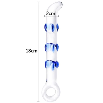 Crystal Glass Dildos Masturbator Realistic Dildo Penis Female Large G-spot Anal Toys Butt Plug Adult Sex toys for Woman Girls 4