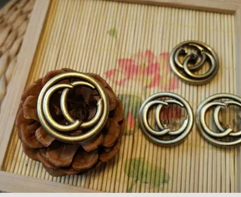 

Wholesale 10 pieces New High-grade metal Bronze Jacket shirt buttons Sweater coat Overcoat button 1.8cm 18mm Free Shipping