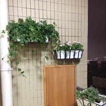 Настенный подвесной светильник зеленого цвета Luo, цветочный горшок, рама для гостиной, настенная подвеска, железная арт-полки, балкон, Настенный декор