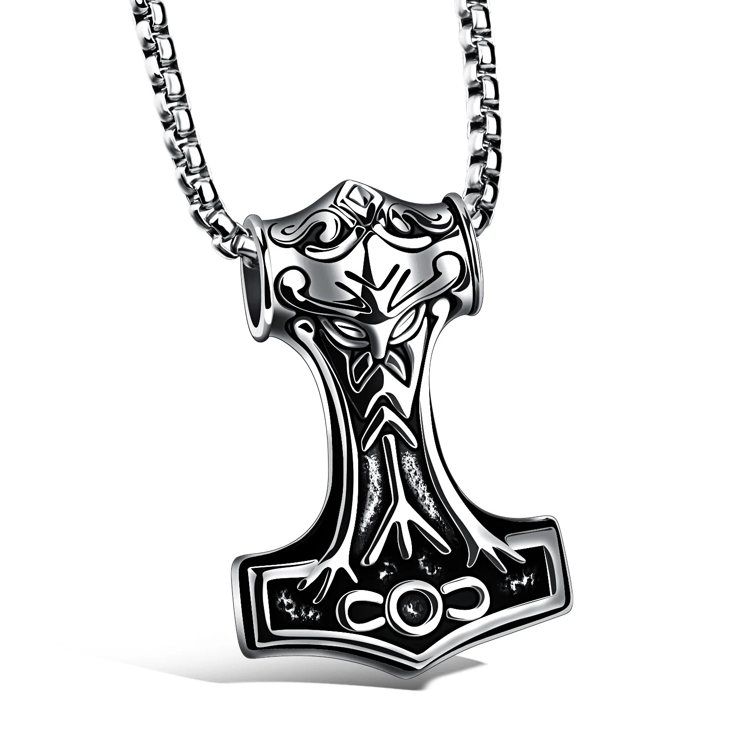 Молоток из нержавеющей стали подвеска с тором ожерелье для мужчин Mjolnir в скандинавском мифологии Золотой викингов мужчин ювелирные изделия