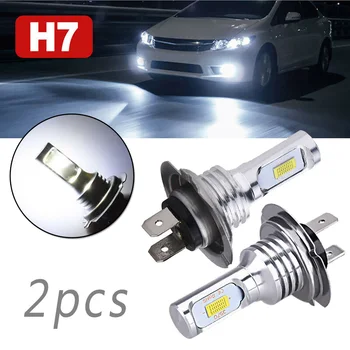 

High Quality H7 LED Headlight Bulbs Lights High Low Beam 55W 8000LM 6000K Super Bright IP68 Waterproof And Dustproof