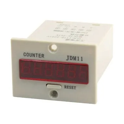 

DC24V PNP Sensor Input Reset Panel Mode 6-Digit LED Display Counter