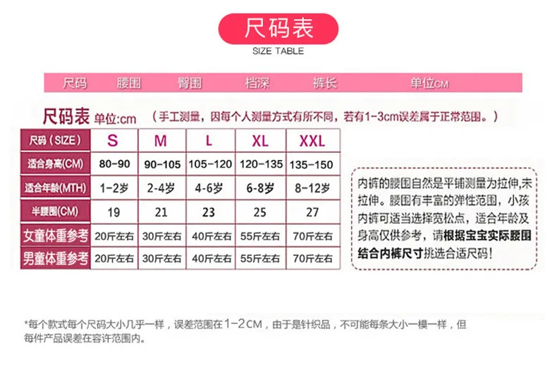 新 尺寸表标准_副本