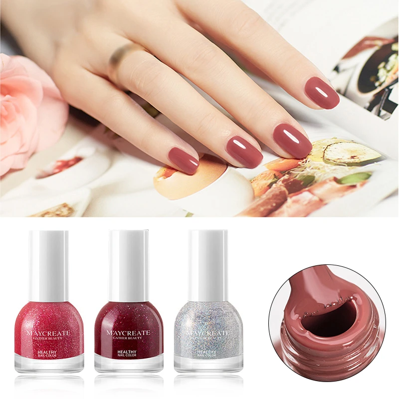 Non toxic Nail Polish Peel Off Fast Dry 10ml Gel Varnishes Long Lasting