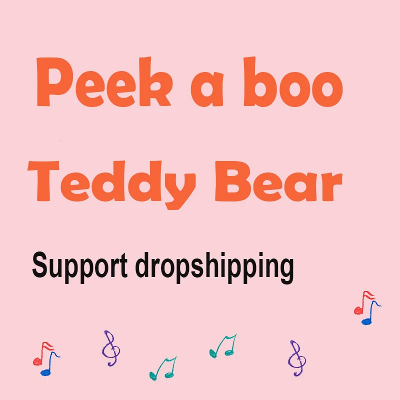 Talking-Toy Plush-Dolls Singing Peek Stuffed Electric Musical Hide Boo Seek Bear Kid