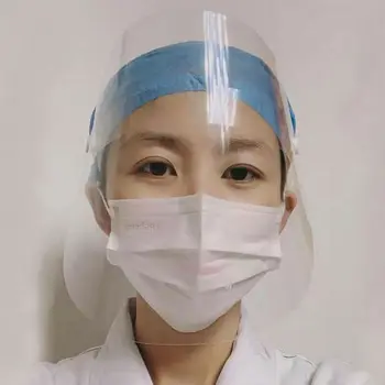 

2020 Adjustable Full Face Shield Clear Flip-Up Visor Industry Work Guard Shield Plastic Anti-fog Protective Mask /BY