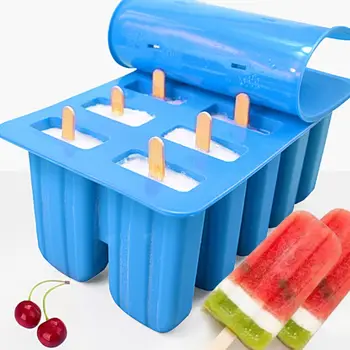 

Silicone Ice Stick Ice Molds Ice Maker Tray Shape (10 Even Ice Mold + 100 Bags + Funnel + 100 Wooden Stick) Kitchen Tools New