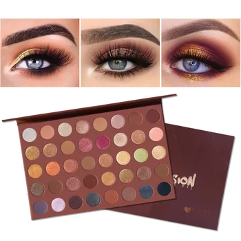 

40 Colors Matte Eye Shadow Palette Shimmer Metallic Eyeshadow Glitter Pigmented Powder Long Lasting