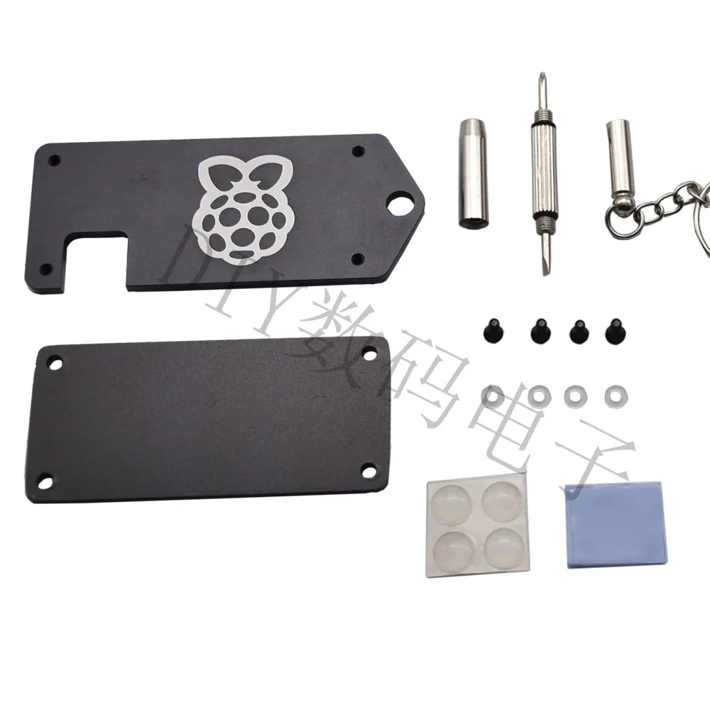 Ультратонкий корпус из алюминиевого сплава с ЧПУ для Raspberry Pi B + 2B 3B Zero W | Бытовая