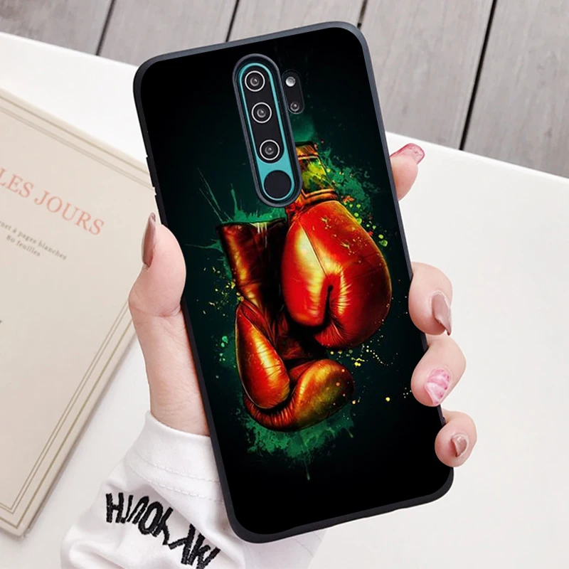 Quyền Anh Silicone Ốp Lưng Điện Thoại Redmi Note 9 8 7 Pro S 8T 7A Bao