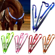 Ночной Видимый светодиодный нагрудный ошейник для лошади, светящийся нагрудный ремень для лошади, защитное снаряжение для конного спорта, нагрудный ошейник для лошади