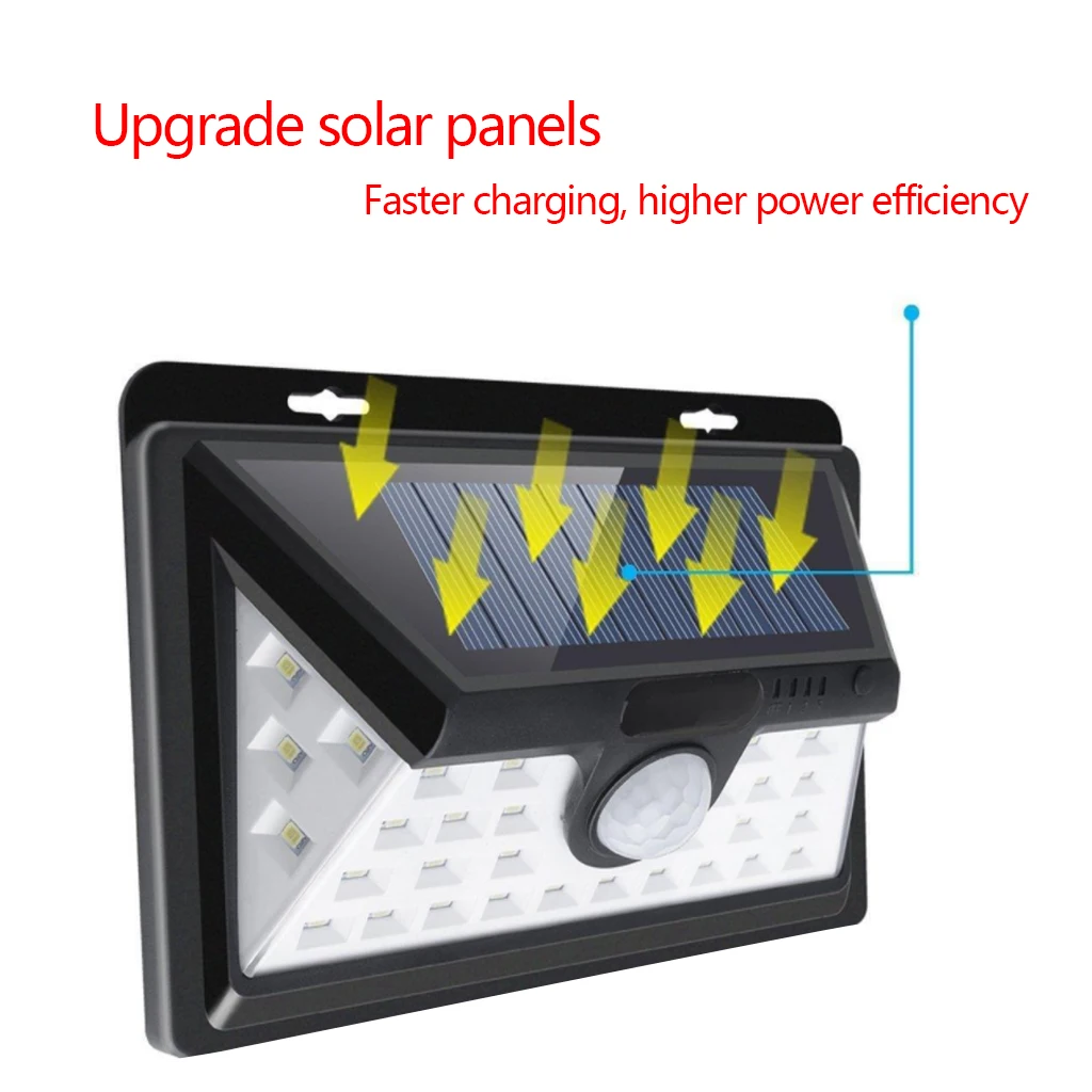 

Wall Light Water Proof Outdoor LED Solar Wall Lamp Night Light Night Security Wall Lamp LED PIR Motion Sensor Night Security