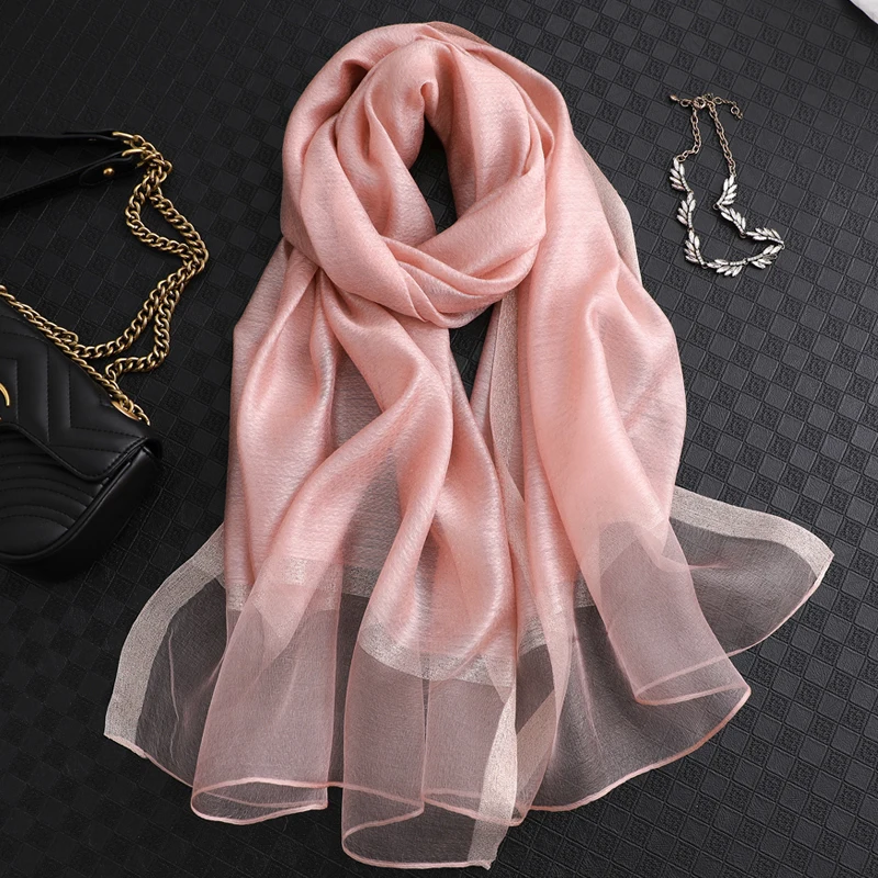 Empfohlen LU3ds 100% Silk Scarf Women's Fashion Large Sunscreen Shawls Wraps Lightweight Striped Pattern Wool Wraps for Woman Empfohlen LU3ds 100% Silk Scarf Women's Fashion Large Sunscreen Shawls Wraps Lightweight Striped Pattern Wool Wraps for Woman