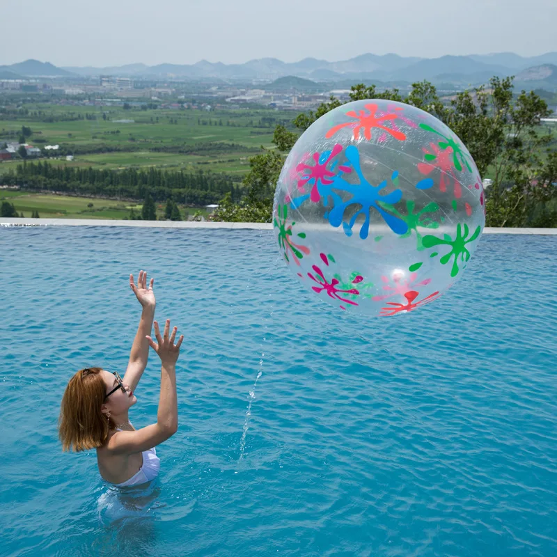 

Inflatable Transparent Beach Ball 80 Cm Children Game Toy Ball Water Ball Beach Play Ball Toy