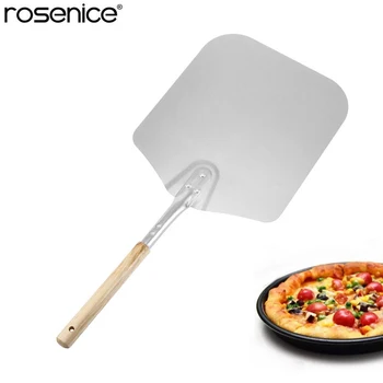 

66cm Pizza Cake Baking Tools Aluminum Pizza Shovel With With Long Wooden Handle Pastry Tools Home Kitchen Pastry Tool A4
