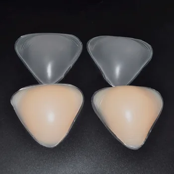 

Two Colors Triangle Bra Insert Pads Silicone Breast Enhancer Wedding Dress Bikini Swimsuit Push Up Pasties Nipple Cover