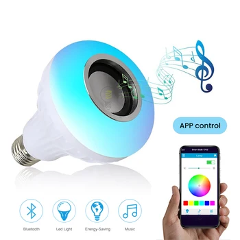 

SUNYIMA Bluetooth E27 LED Light Bulb 5W220V 240V Pendant lights LED Lamp Saving Energy Bombillas RGB LED Spot Light Bulb