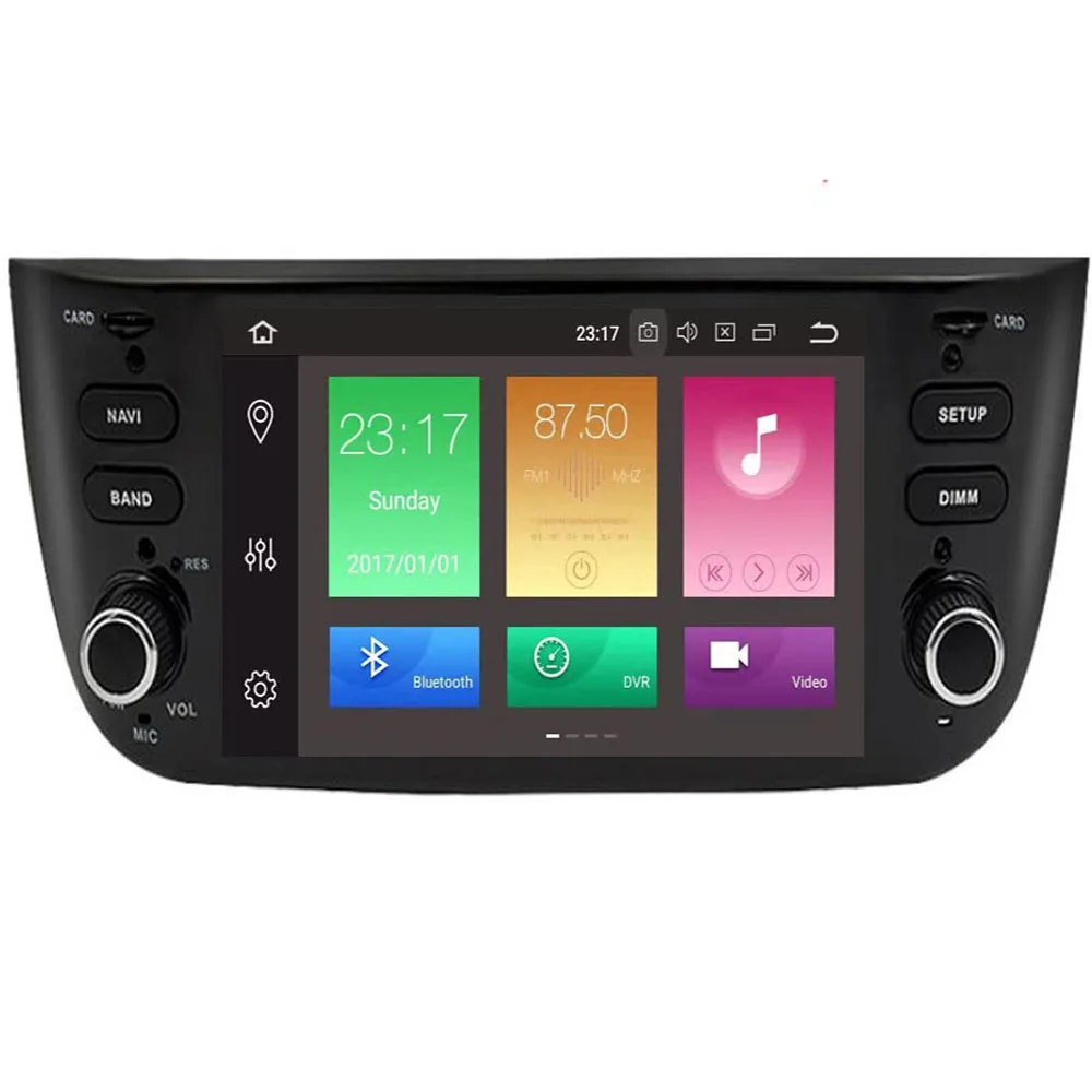 Автомобильный DVD-плеер на Android 10 GPS-навигатор для FIAT LINEA PUNTO EVO Авторадио стерео BT Wi-Fi