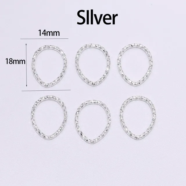 50-100pcs 8-20mm Round Jump Rings Twisted Open Split Rings jump rings Connector For Jewelry Makings Findings Supplies DIY Silver-water