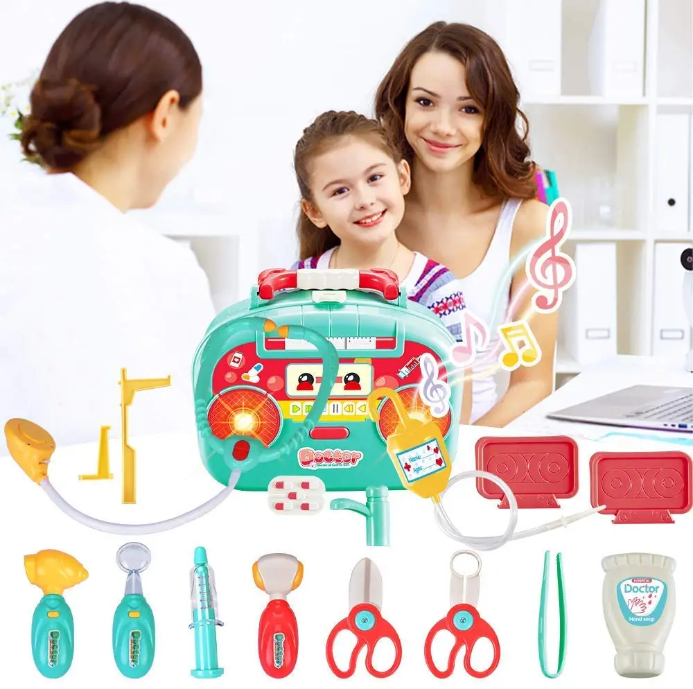2 стиля Детский Набор доктора, дети-ролевые игры игрушка медицинский набор, светильник музыкальный доктор игрушки для девочек и детей