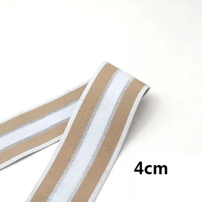 Красочные шелковые полоски эластичная тесьма 4 см 5 см 5,5 см ширина эластичная лента мягкость для юбки брюки платье пояс резиновые ремни - Цвет: 4cm