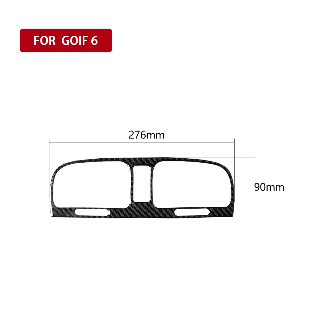 Подходит для VW golf 6 2008-2012 gti R MK6 scirocco 2009- автомобильные аксессуары из углеродного волокна промежуточный воздушный выход автомобиля стикер 3D