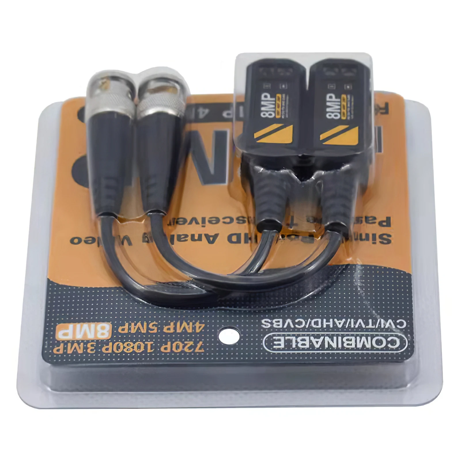 Passive Video Connector CVBS AHD CVI TVI UTP 4 In 1 Balun Coaxial High Definition Twisted Pair Transmitter | Безопасность и защита