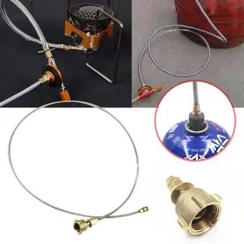 

Gas Tank Conversion Head Adapter Cylinder Camping & Hiking Gas Tank Adapter BRS Outdoor Stove Connector 2017 Use Burner Gold