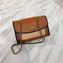 Женская сумка Zhenpishan Camellia, новинка, модная, подходящая по цвету, маленькая квадратная сумка на цепочке, на одно плечо, сумка-мессенджер