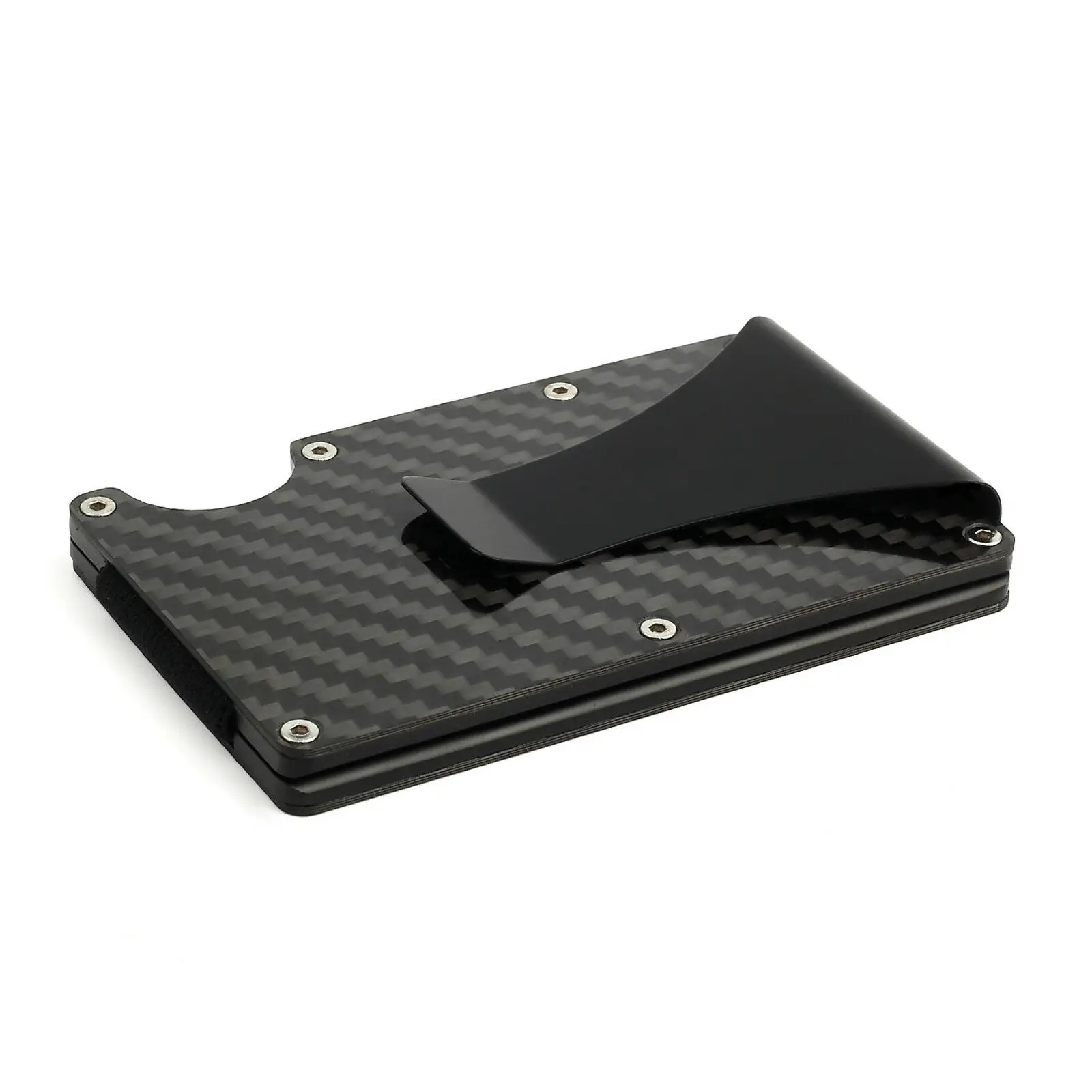 

RFID BLOCKING Minimalist Slim Ridged Edge EDC Wallet Money Clip 2018 New