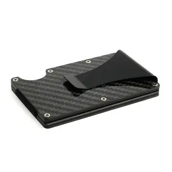 

RFID BLOCKING Minimalist Slim Ridged Edge EDC Wallet Money Clip 2018 New
