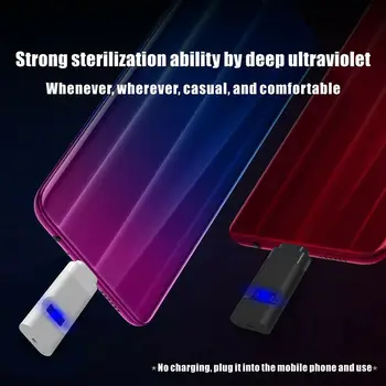 

Mini portable Disinfection Light UVC LED UV Sterilizer UV Light Sterilizer UV Lamp UV Sanitizer Disinfectant For Mobile phones