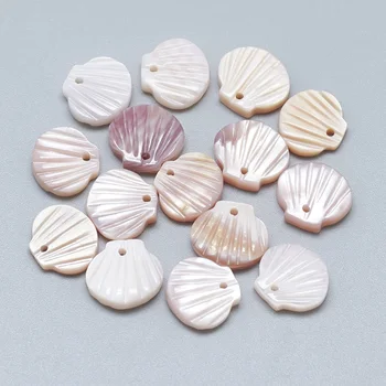 

10pcs Black Lip Shell Charms Pendants for necklace jewelry making DIY Decorate 9.5x10x3mm, Hole: 1mm F60